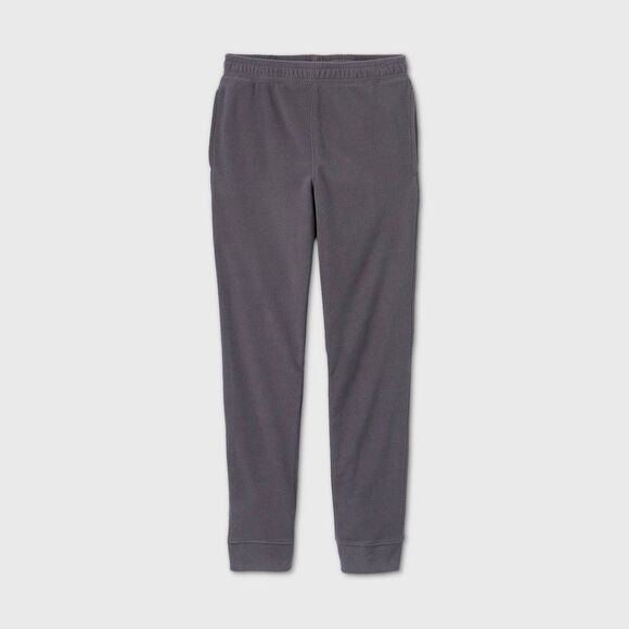 All In Motion Boys Mid Rise Fleece Joggers Pants Gray M 8/10 - Picture 1 of 2